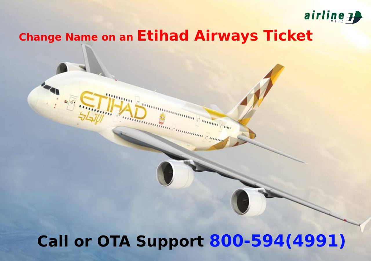 Name on an Etihad Airways Ticket