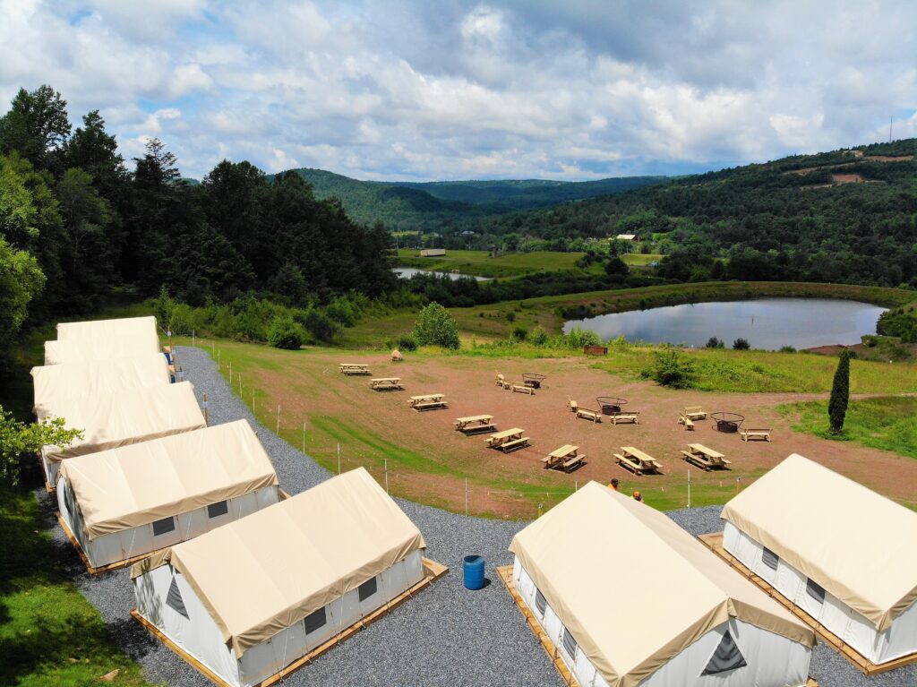 glamping in the Poconos
