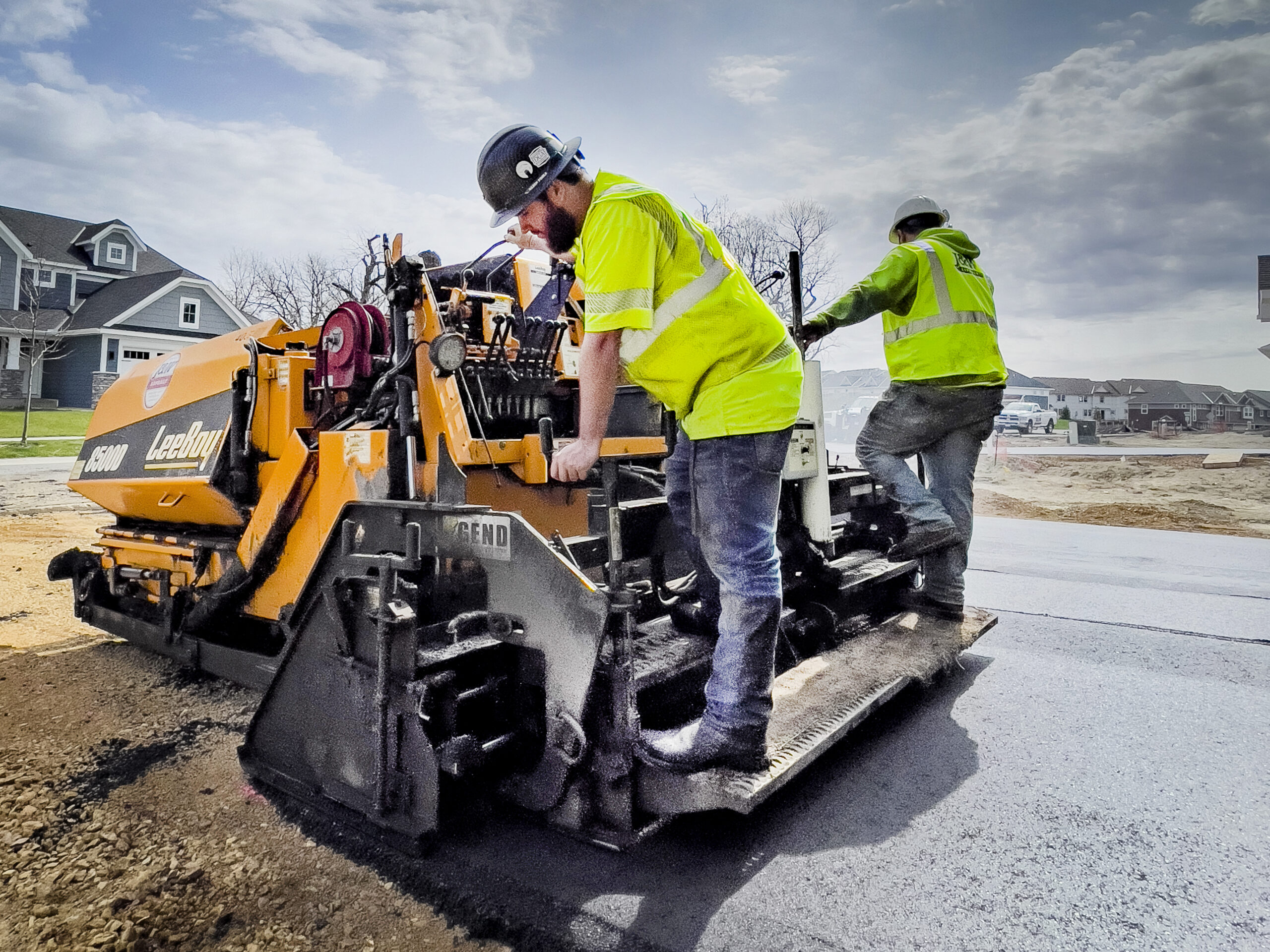 Noble Paving Solutions Ellijay GA team working on asphalt driveway installation