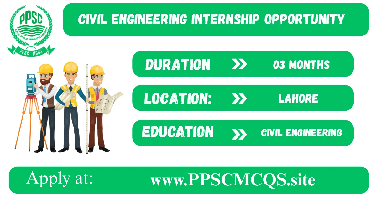 Civil Engineering Internship Opportunity in Lahore | Paid Internship