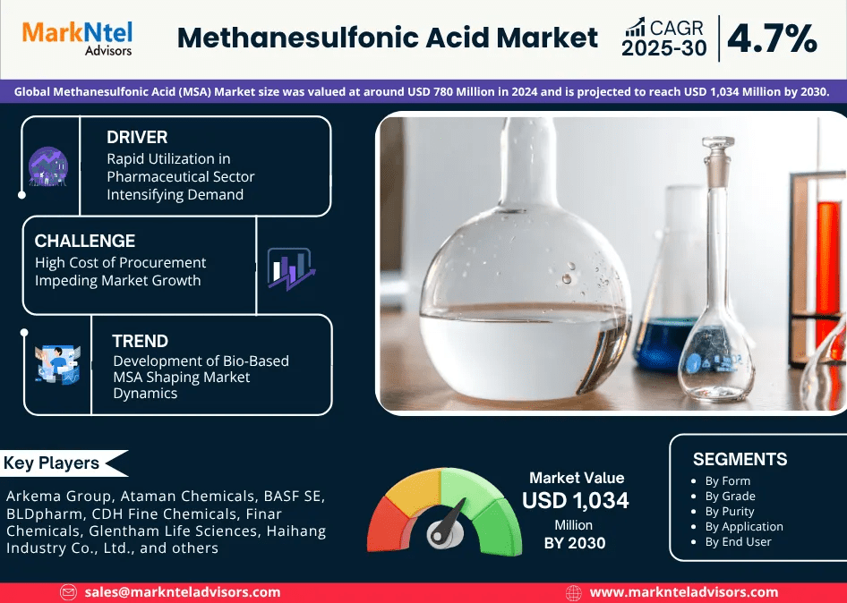Global Methanesulfonic Acid (MSA) Market Research Report Forecast (2025-2030)