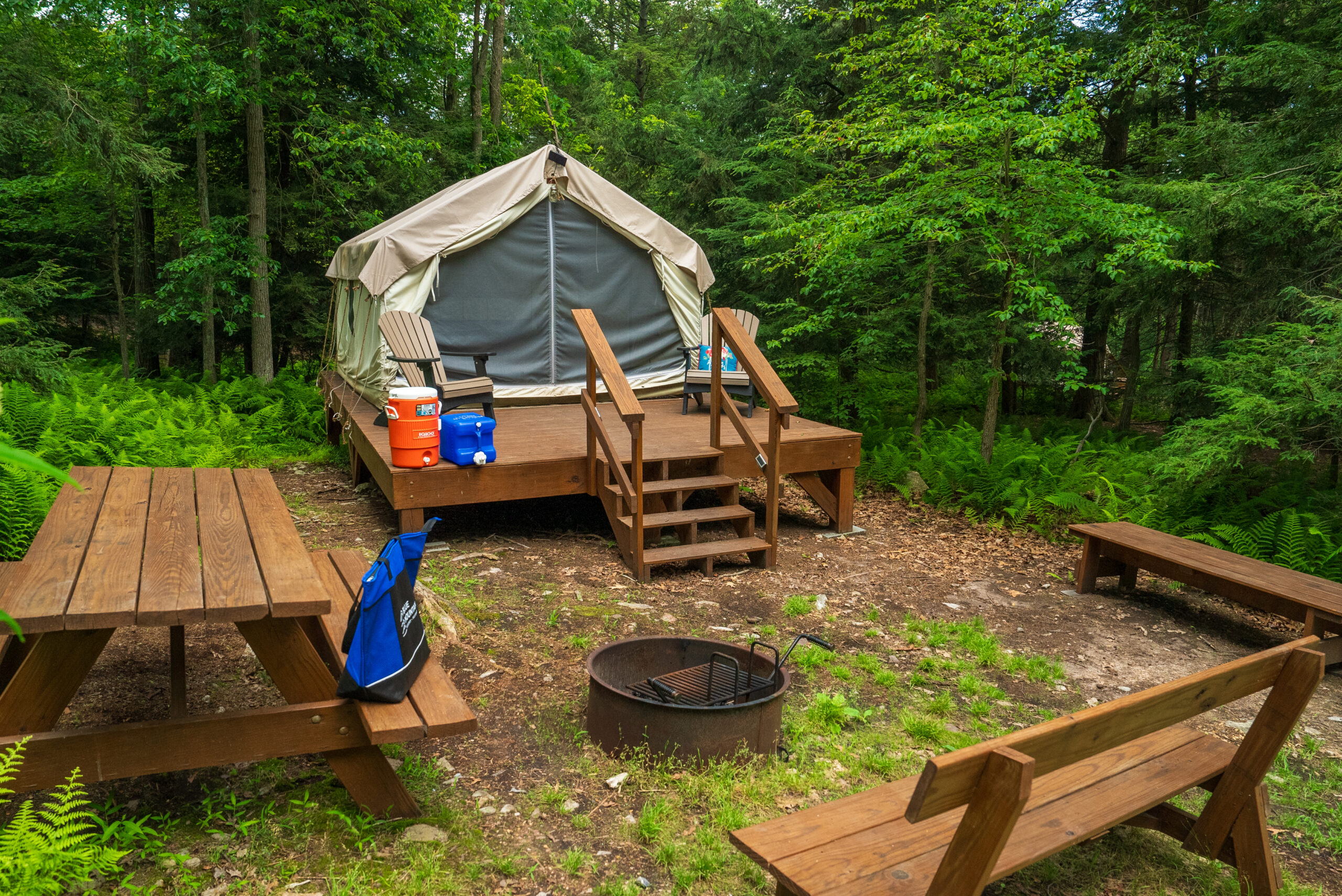glamping in the Poconos