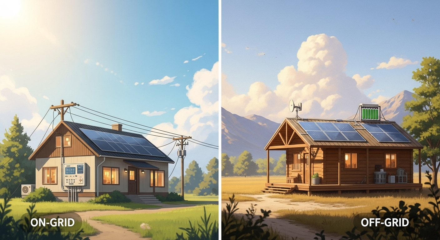 Off-Grid vs On-Grid Solar Systems