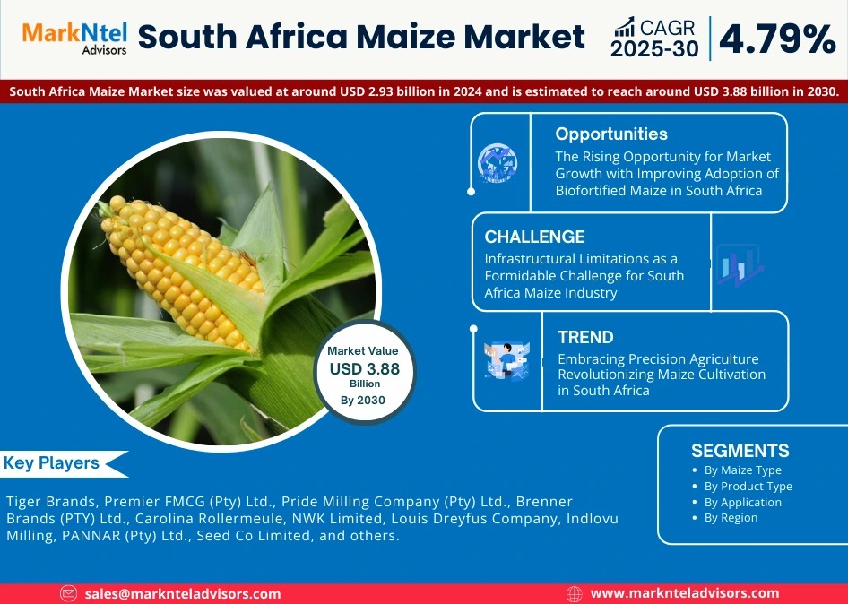 South Africa Maize Market 2025 – Geographical Analysis, Latest Technology, Investment Opportunities, Future Trends and Outlook 2030