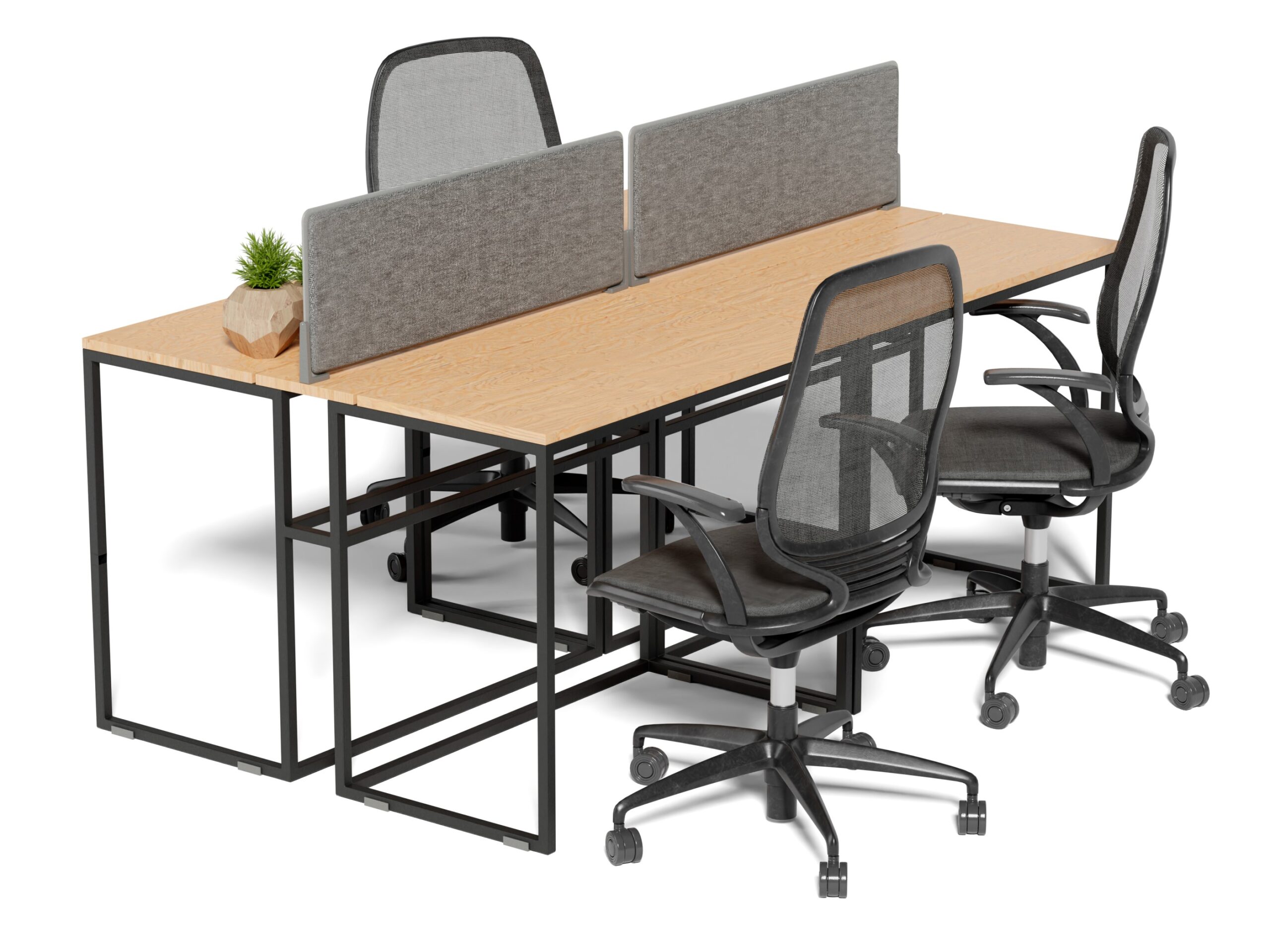 empty-desk-workstation-with-chairs-wooden-surface