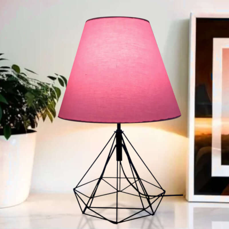 Pink Bedside Lampshades for a Calming and Inviting Sleep Environment