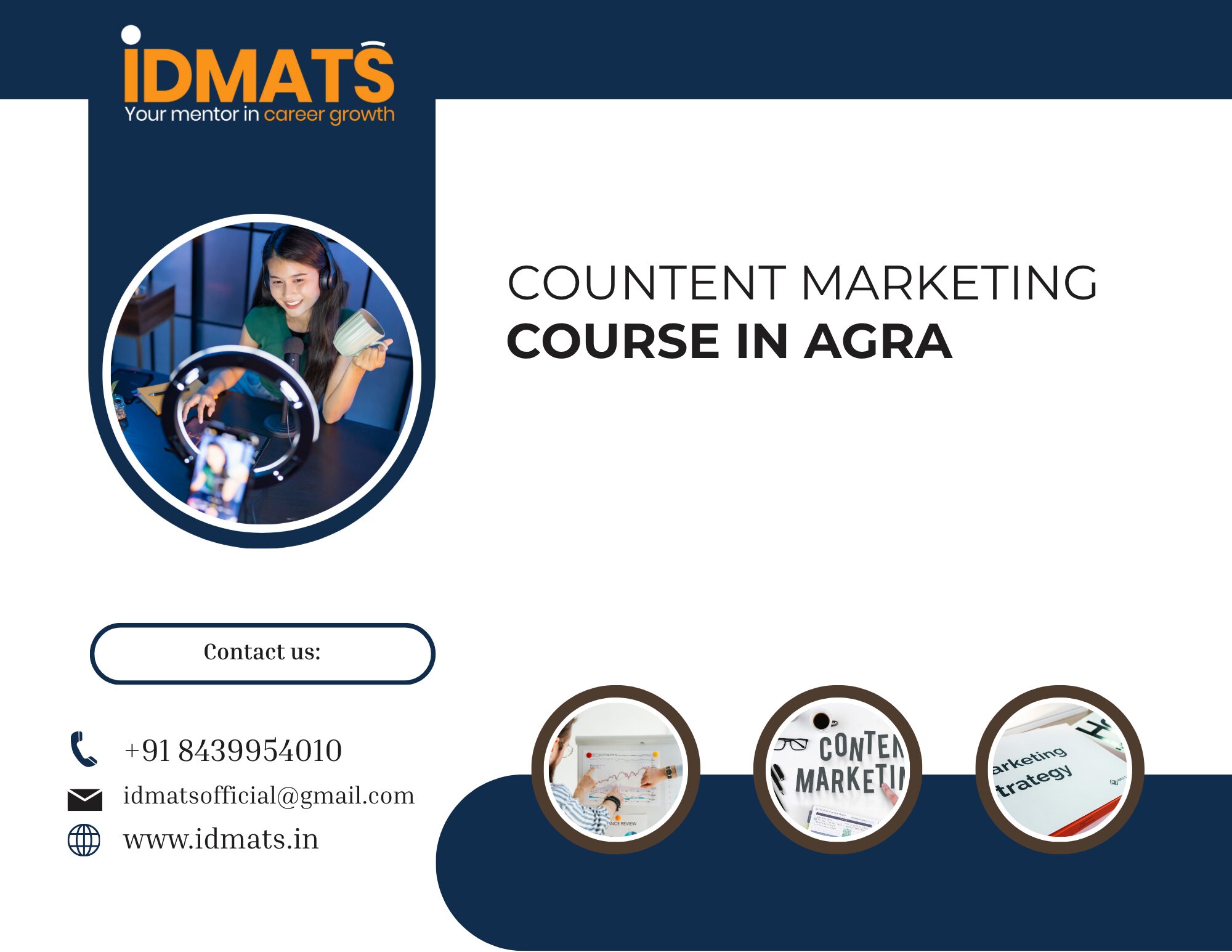 Content Marketing Course in Agra – Master the Art of Strategic Content Creation at IDMATS