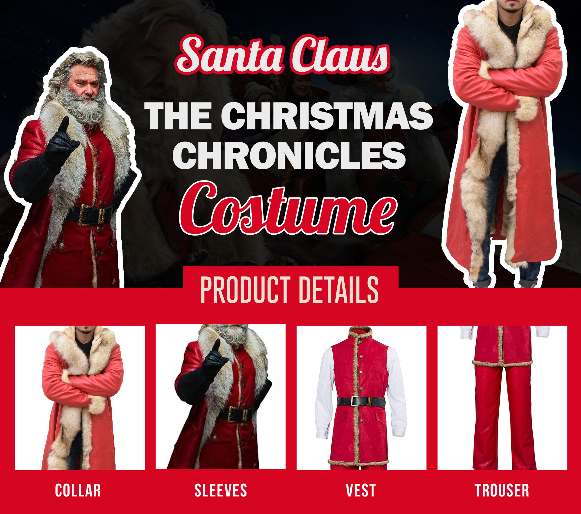 Christmas Chronicles Santa Claus Vest Add Festive Magic to Your Wardrobe