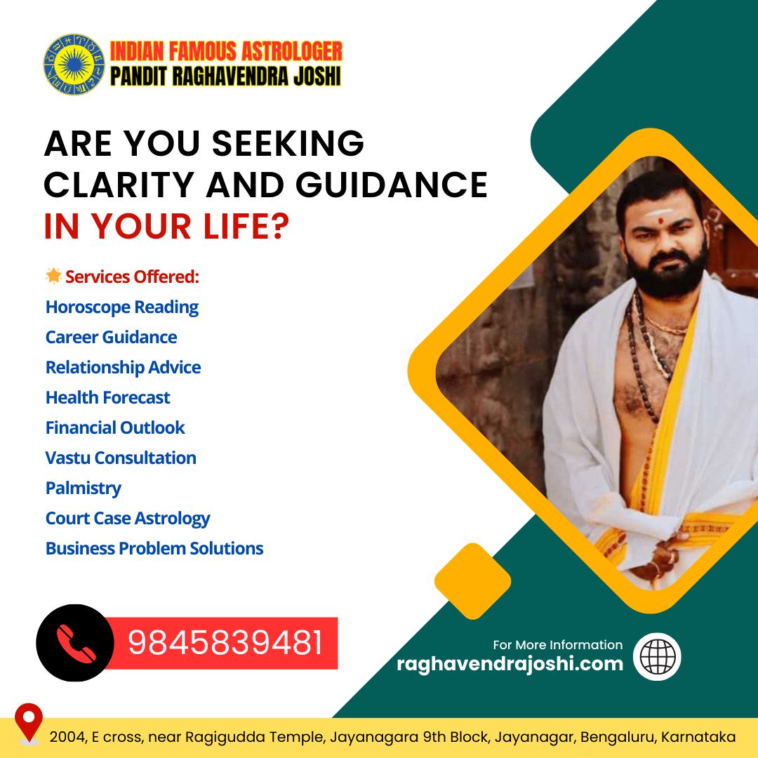 Discover the Best Astrologer in Bangalore: Raghavendra Joshi’s Trusted Guidance for Your Life