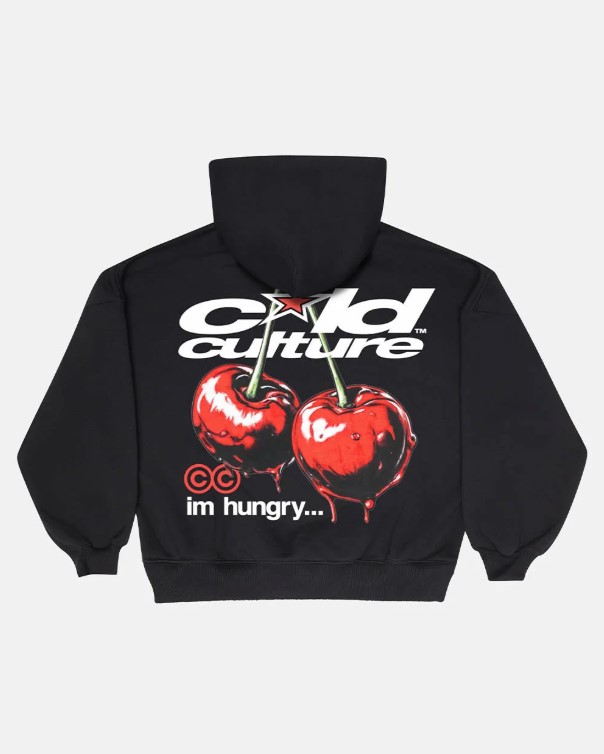 CHERRY-HOODIE-BLACK
