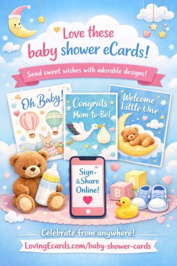 Celebrate New Beginnings with Beautiful Baby Shower eCards – Online Baby Shower Greeting eCards for Every Celebration