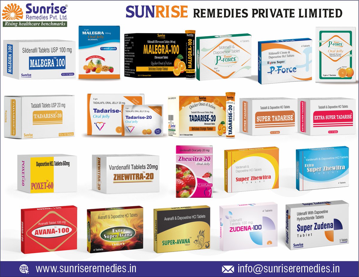 Sunrise Remedies Pvt. Ltd. Products List 2026