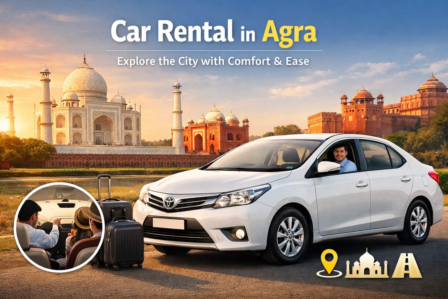 Car Rental in Agra for Comfortable Family Travel
