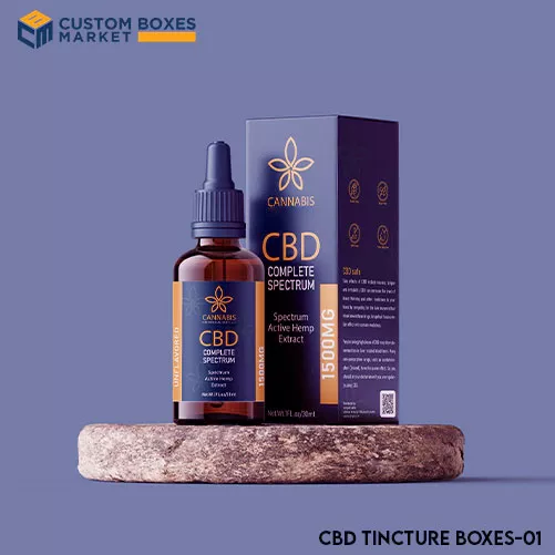 Embossing And Debossing Custom CBD Tincture Boxes