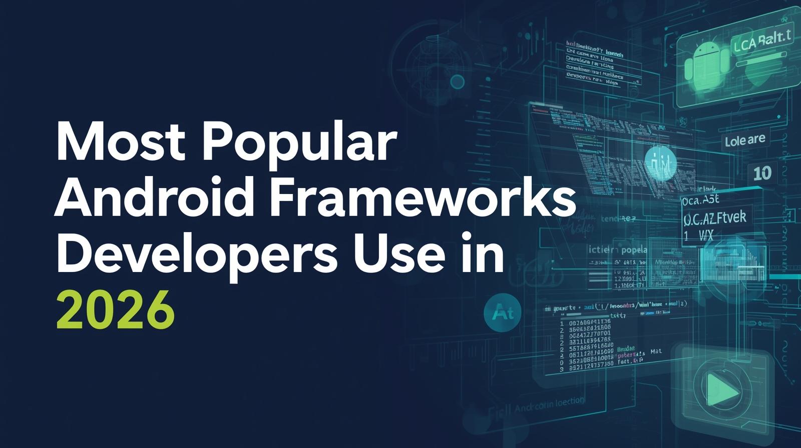 Most Popular Android Frameworks Developers Use in 2026