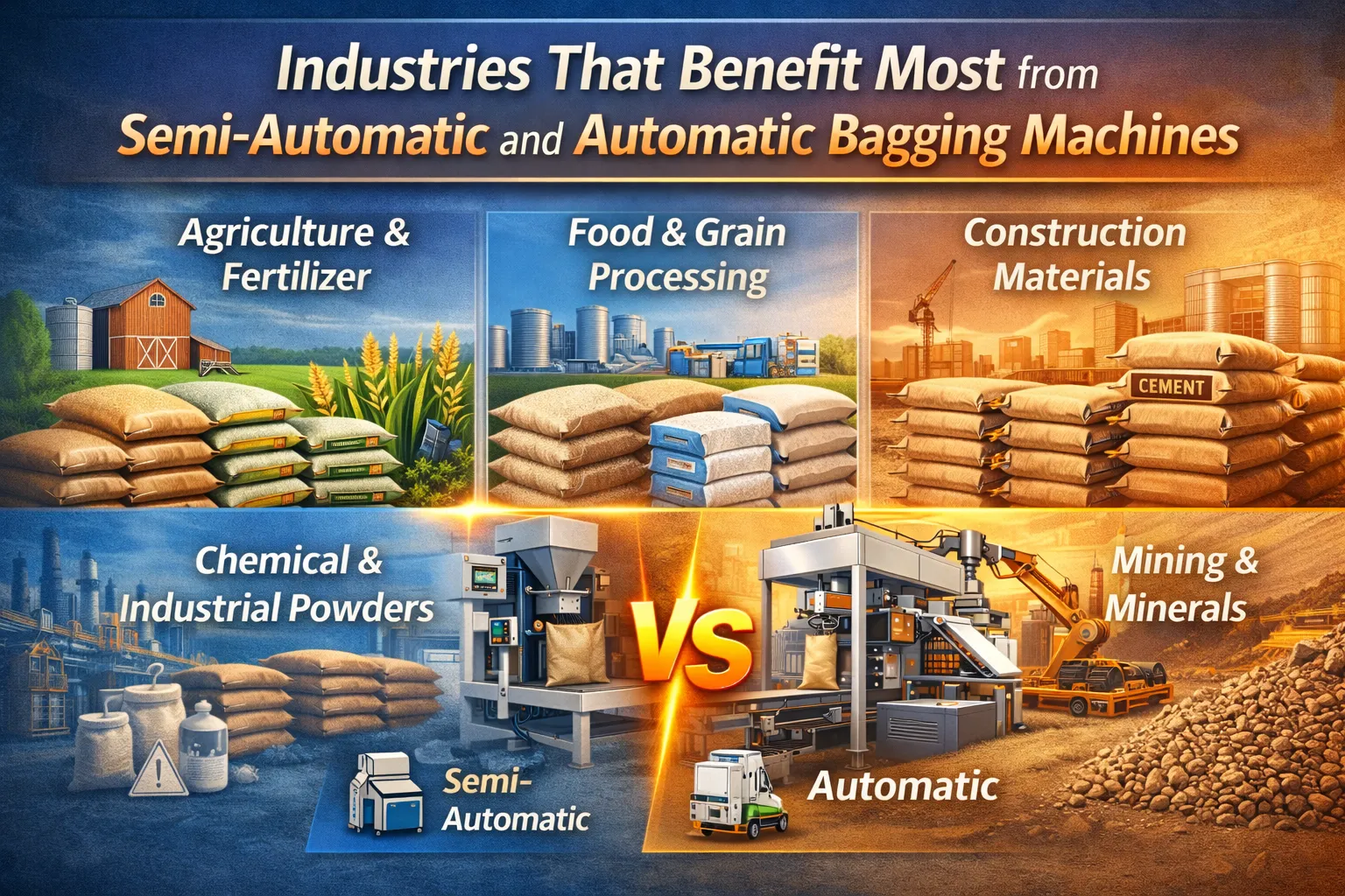 Industries That Benefit Most from Semi-Automatic and Automatic Bagging Machines