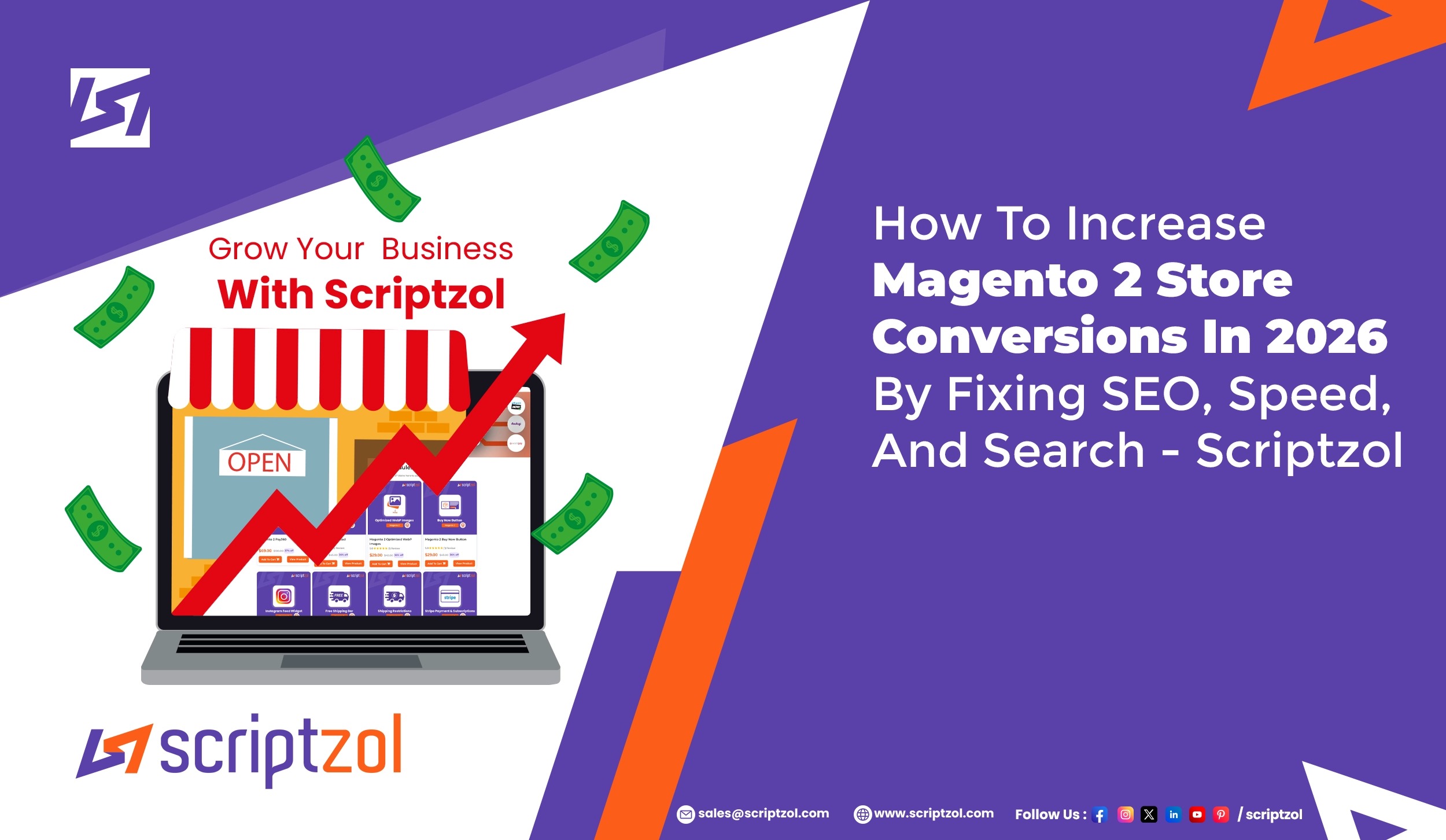 How To Increase Magento 2 Store Conversions In 2026 By Fixing SEO, Speed, And Search – Scriptzol