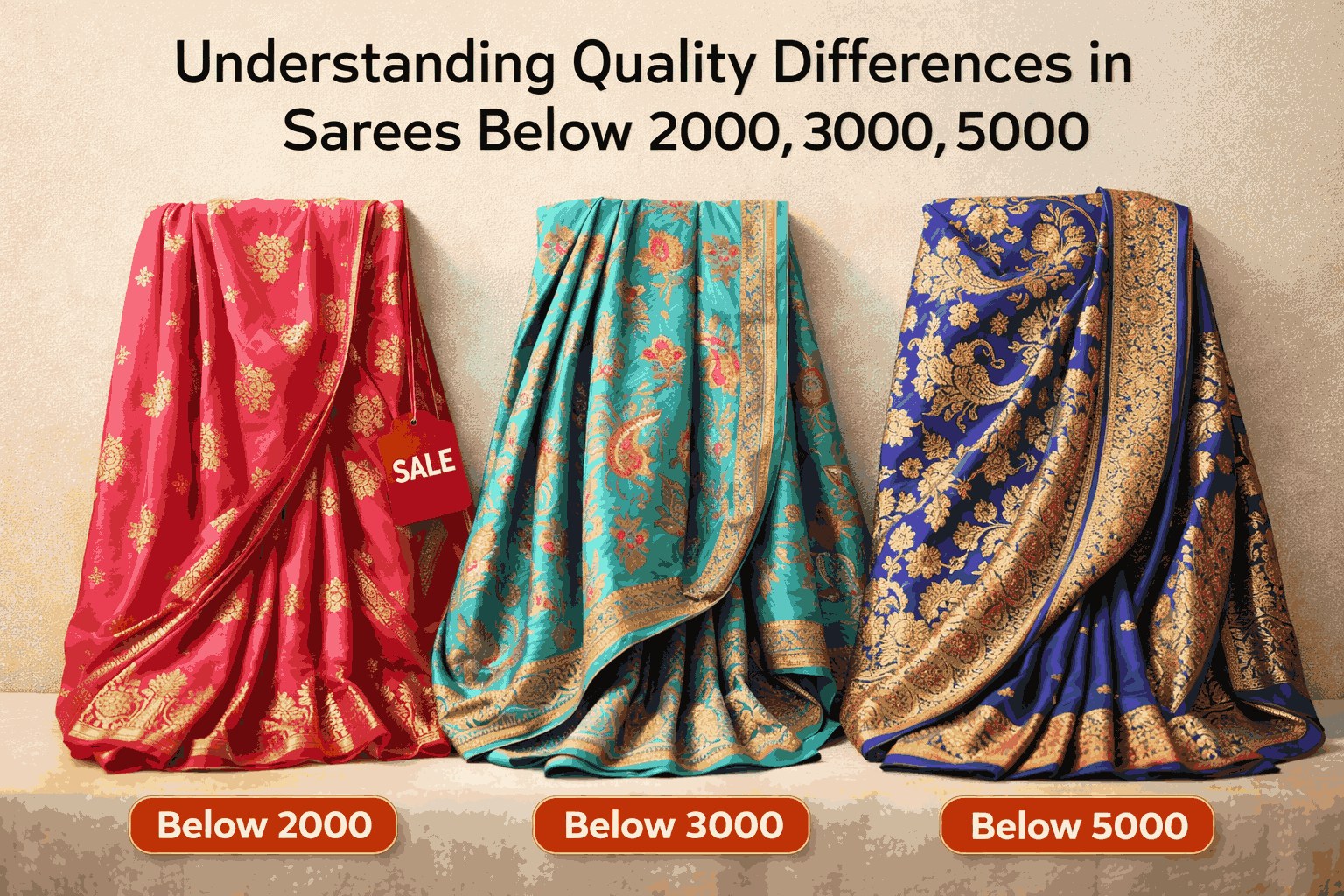 Understanding Quality Differences in Sarees Below 2000, 3000, 5000