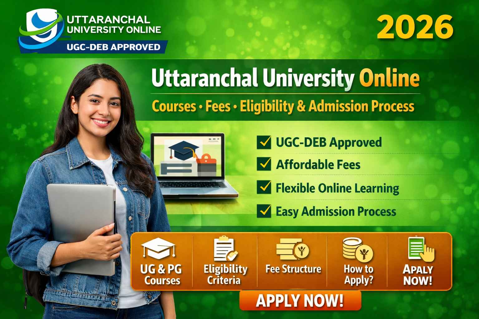 Uttaranchal University Online Degree 2026 | UGC Approved Programs