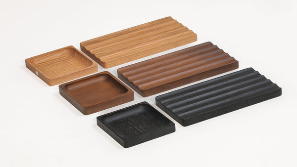 صينية خشبية للمكتب بتصميم أنيق من الخشب الصلب لتنظيم مثالي