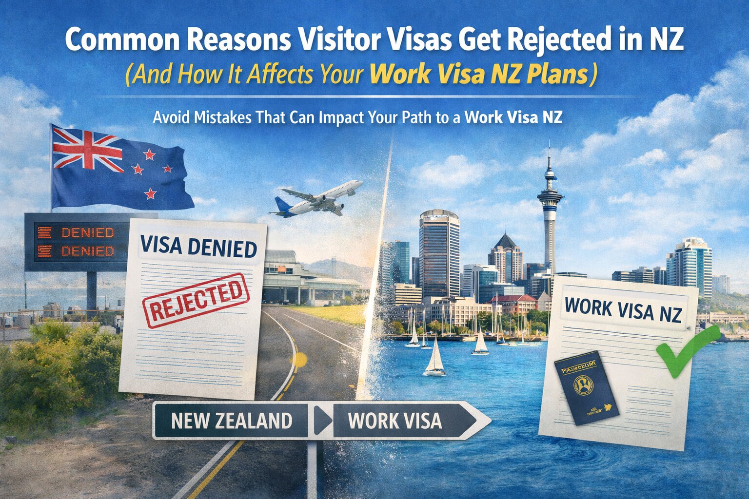 Common Reasons Visitor Visas Get Rejected In NZ And How It Affects Your Work Visa NZ Plans