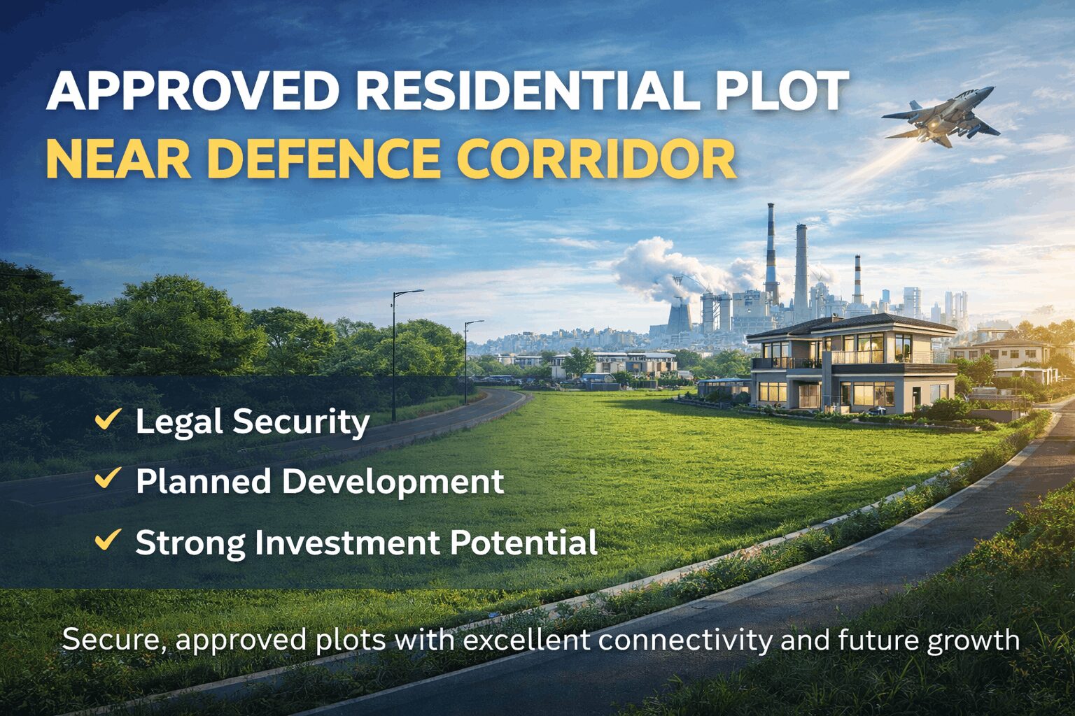 Approved Residential Plot Near Defence Corridor: A Secure Address for Smart Living & Future Growth