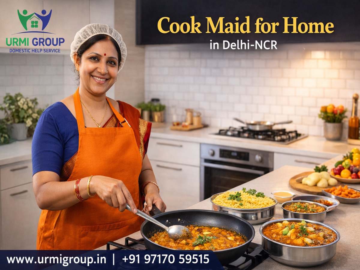 Cook Maid for Home in Delhi-NCR: A Complete Solution for Hassle-Free Home Cooking