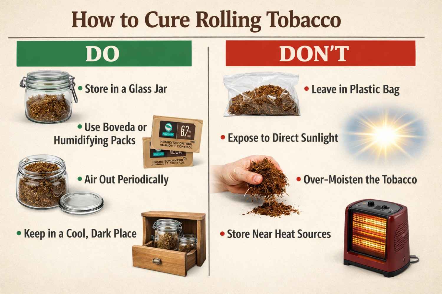 Dos and Don’ts: How to Cure Rolling Tobacco – My Cigs Australia