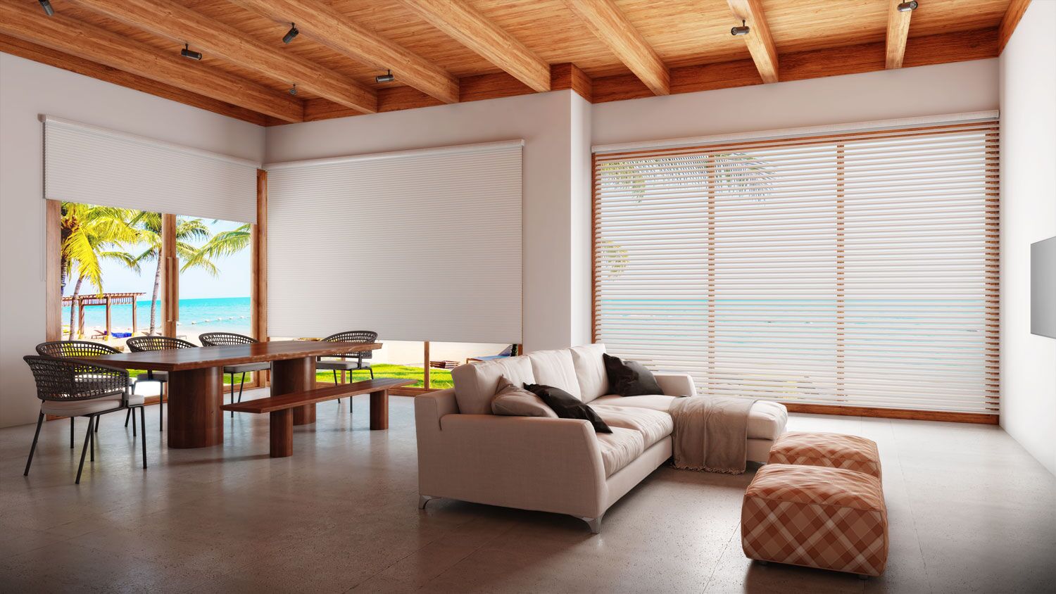 Elevate Outdoor Style with Wooden Blinds Exterior: A Modern Choice by Adorn Blinds & Shades
