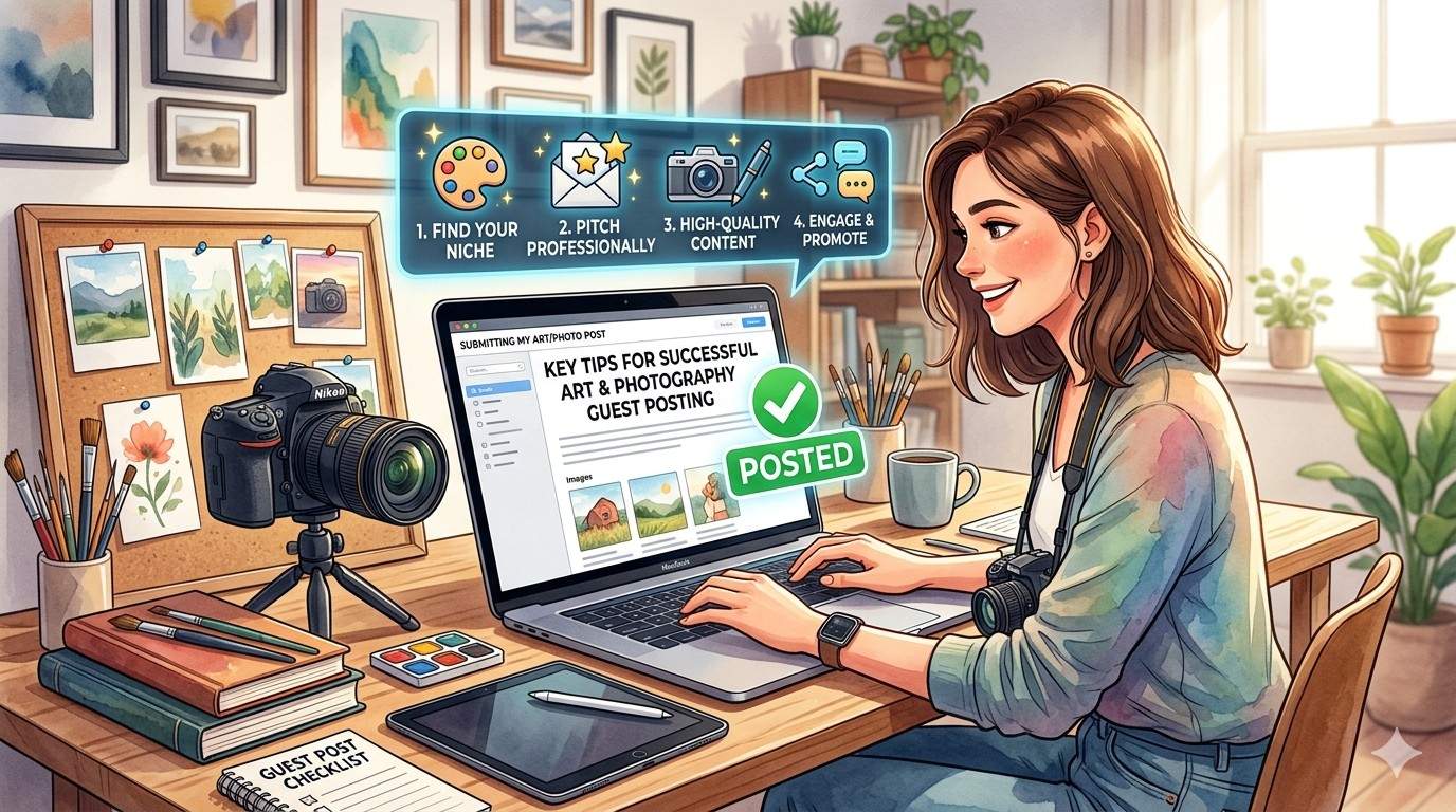 Key Tips for Successful Art and Photography Guest Posting