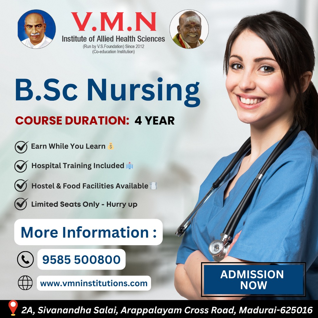 V.M.N Institute Of Allied Health Sciences – The Best B.Sc Nursing College in Madurai