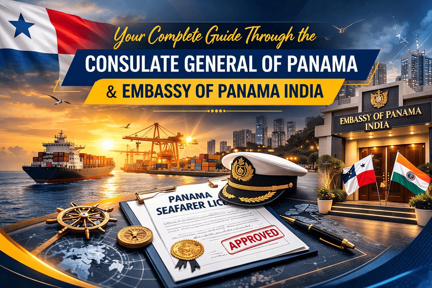 Panama License for Seafarers | Your Complete Guide Through the Consulate General of Panama & Embassy of Panama India