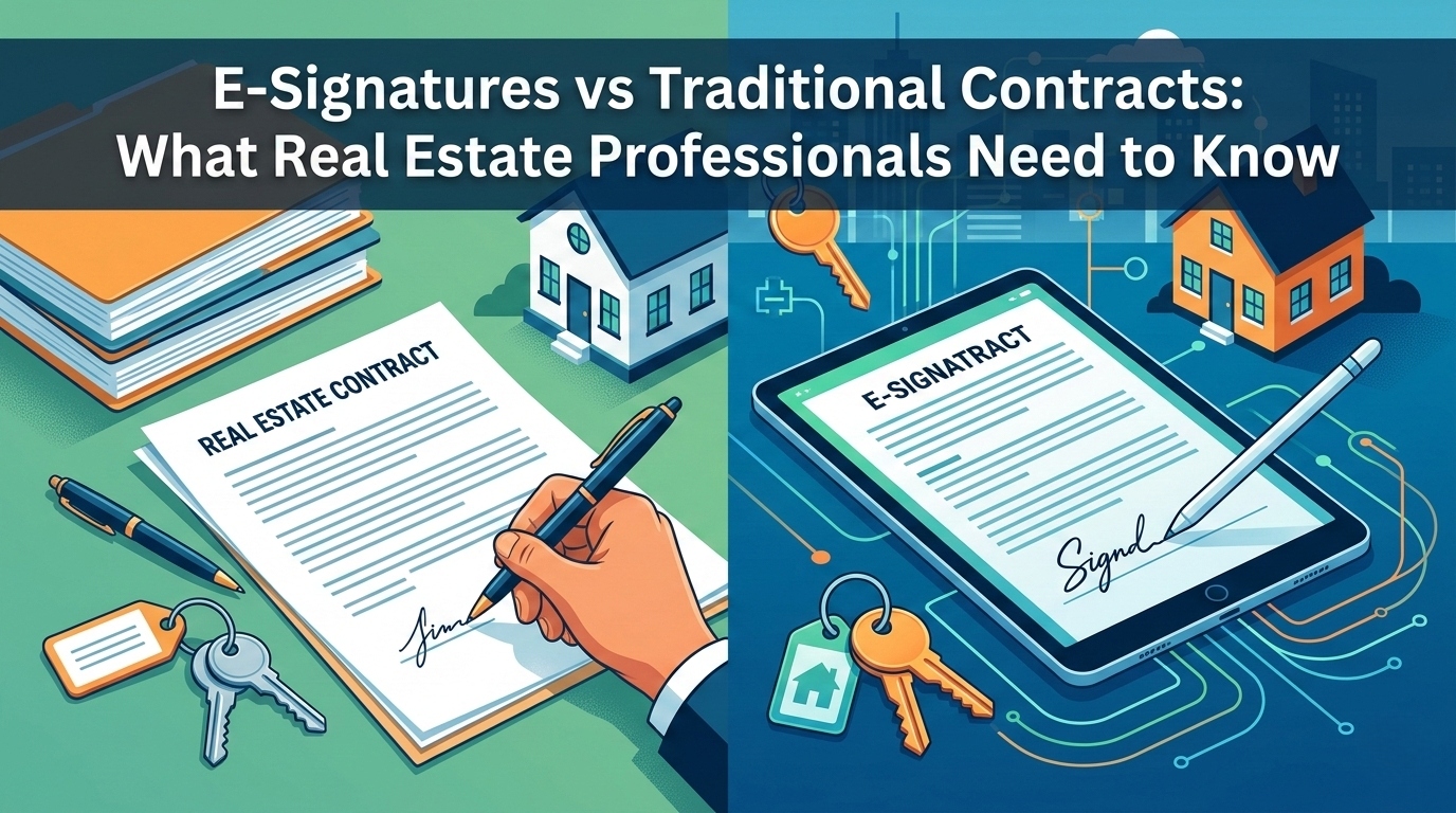E-Signatures vs Traditional Contracts: What Real Estate Professionals Need to Know