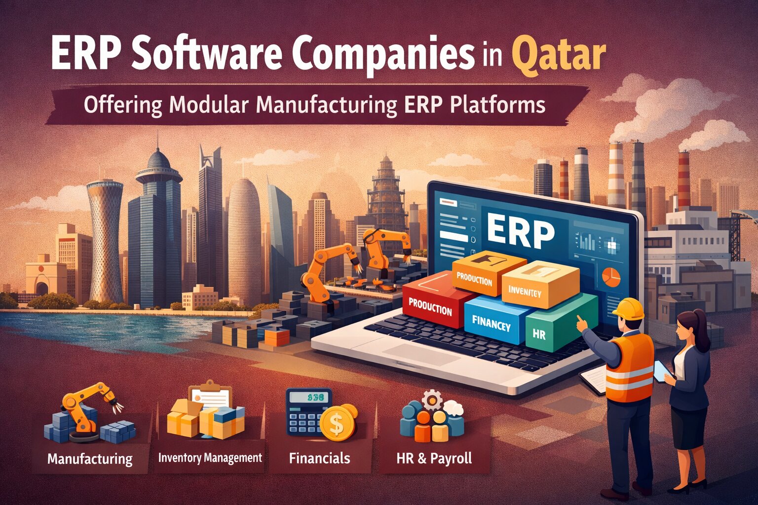 ERP Software Companies in Qatar Offering Modular Manufacturing ERP Platforms