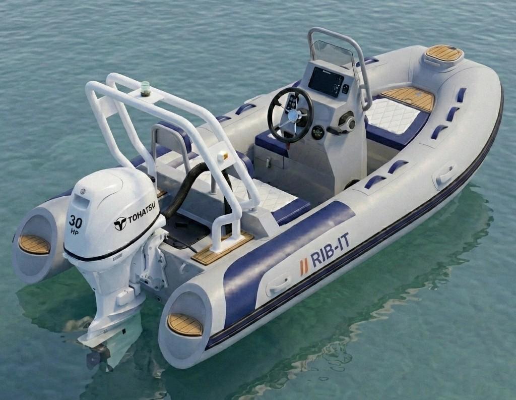 Strong Fiberglass RIB Boat for Fishing and Rescue Use