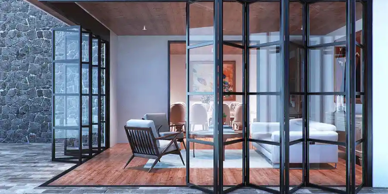 Best Folding Doors in Dubai with Glass Panels