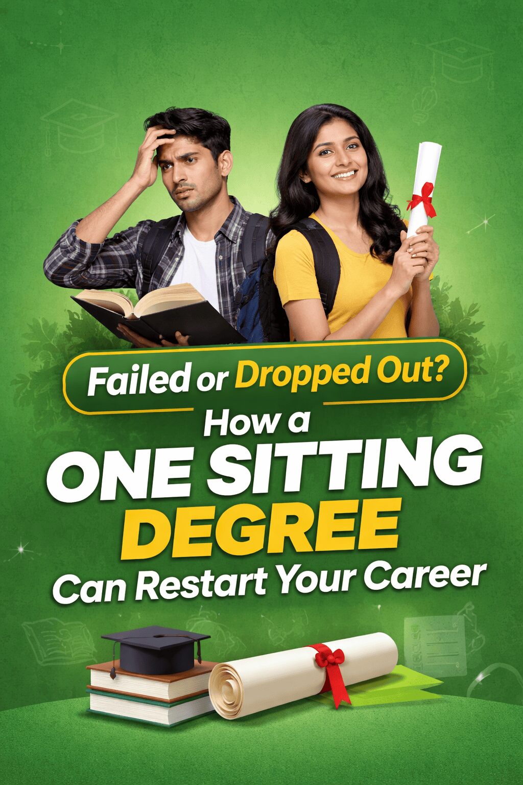 Failed or Dropped Out? One Sitting Degree in India 2026 – Complete Guide