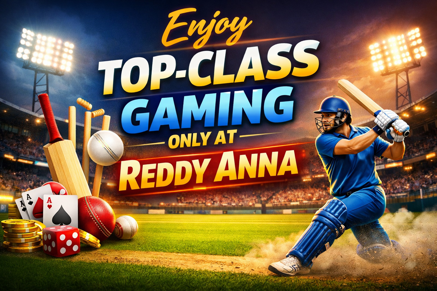 Enjoy Top-Class Gaming Only at Reddy Anna Platform