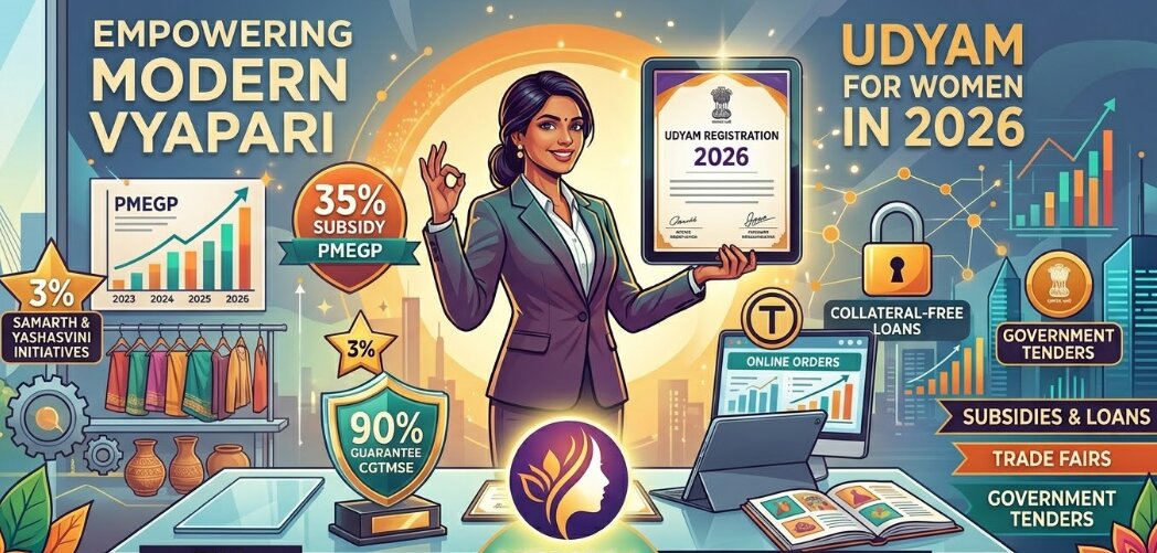 Your Udyam Registration for Women 2026: Get Subsidy & Loans