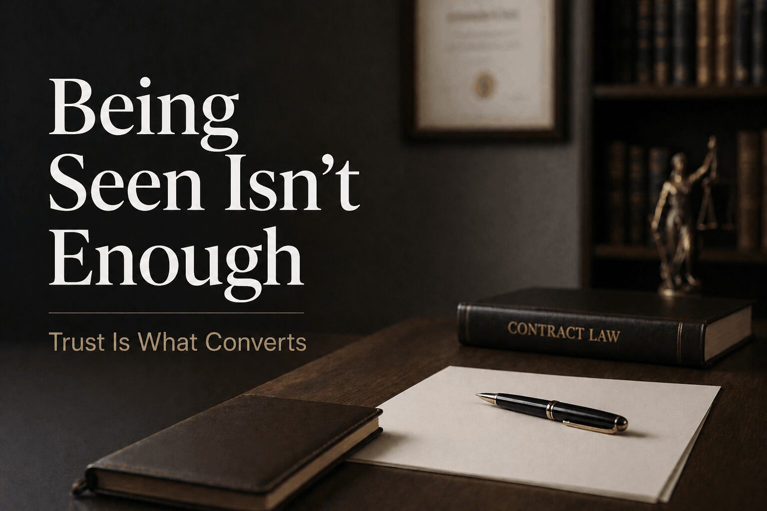 SEO for Lawyers: Why Visibility Without Trust Doesn’t Convert