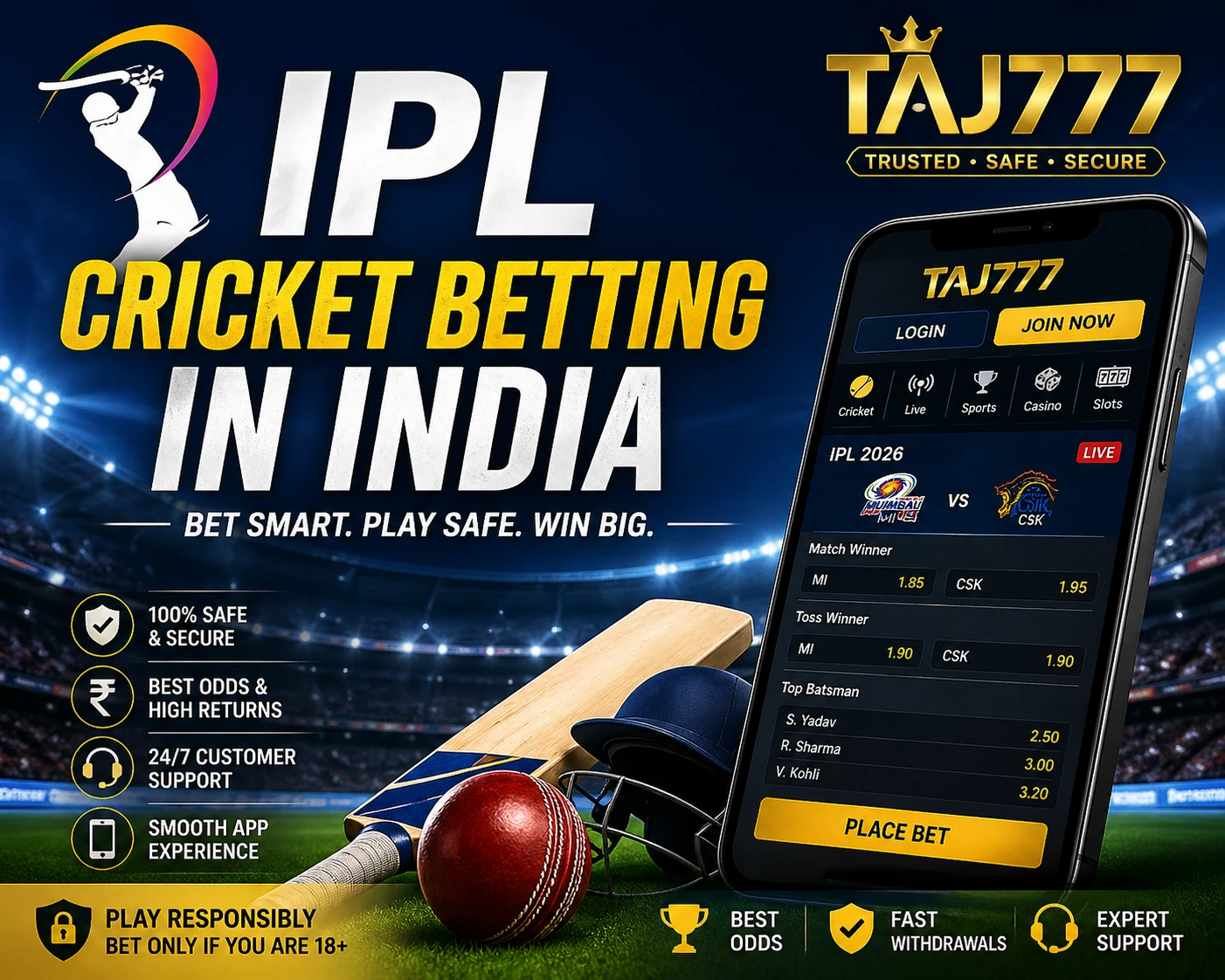 IPL Betting in India: Safe Guide, Odds Breakdown & Expert Strategies