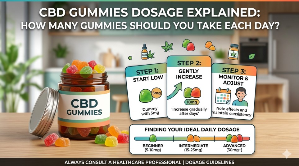 CBD Gummies Dosage Explained: How Many Gummies Should You Take Each Day?