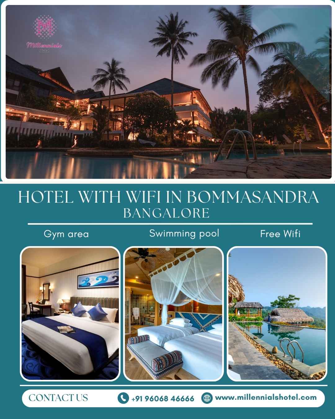 Hotel with WiFi in Bommasandra Bangalore – Millennials