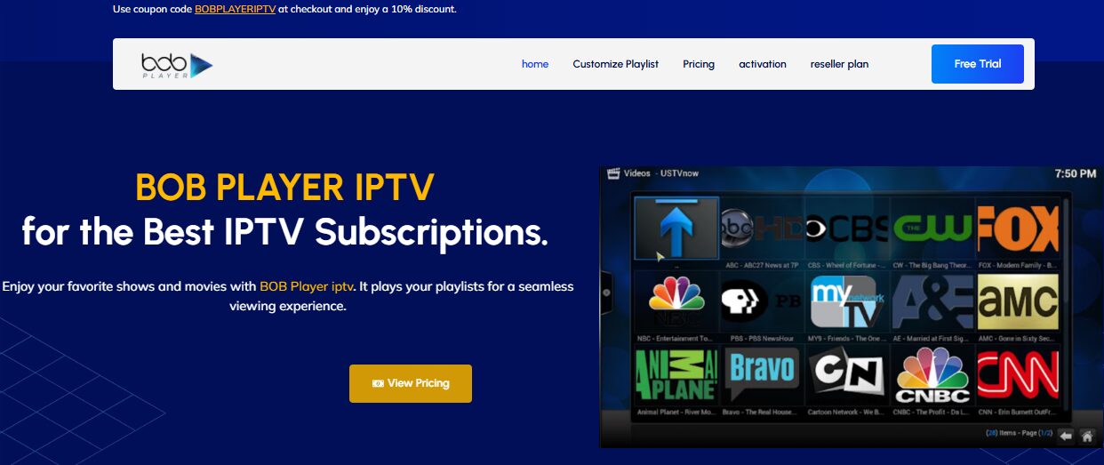 Best IPTV Subscription Options to Use with BOB Player IPTV