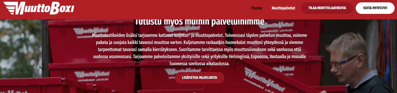 Edulliset muuttolaatikot Helsinki, Espoo & Vantaa – Muuttoboxi.fi