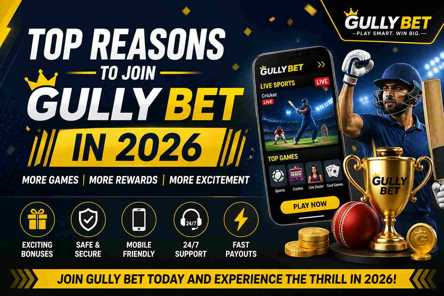 Top Reasons to Join Gully BET in 2026 for Online Gaming Fun