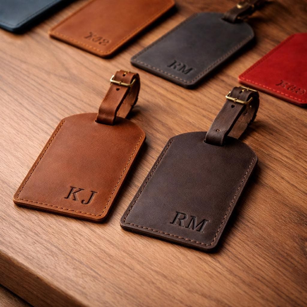 Premium Custom Leather Hang Tags Wholesale For Brands