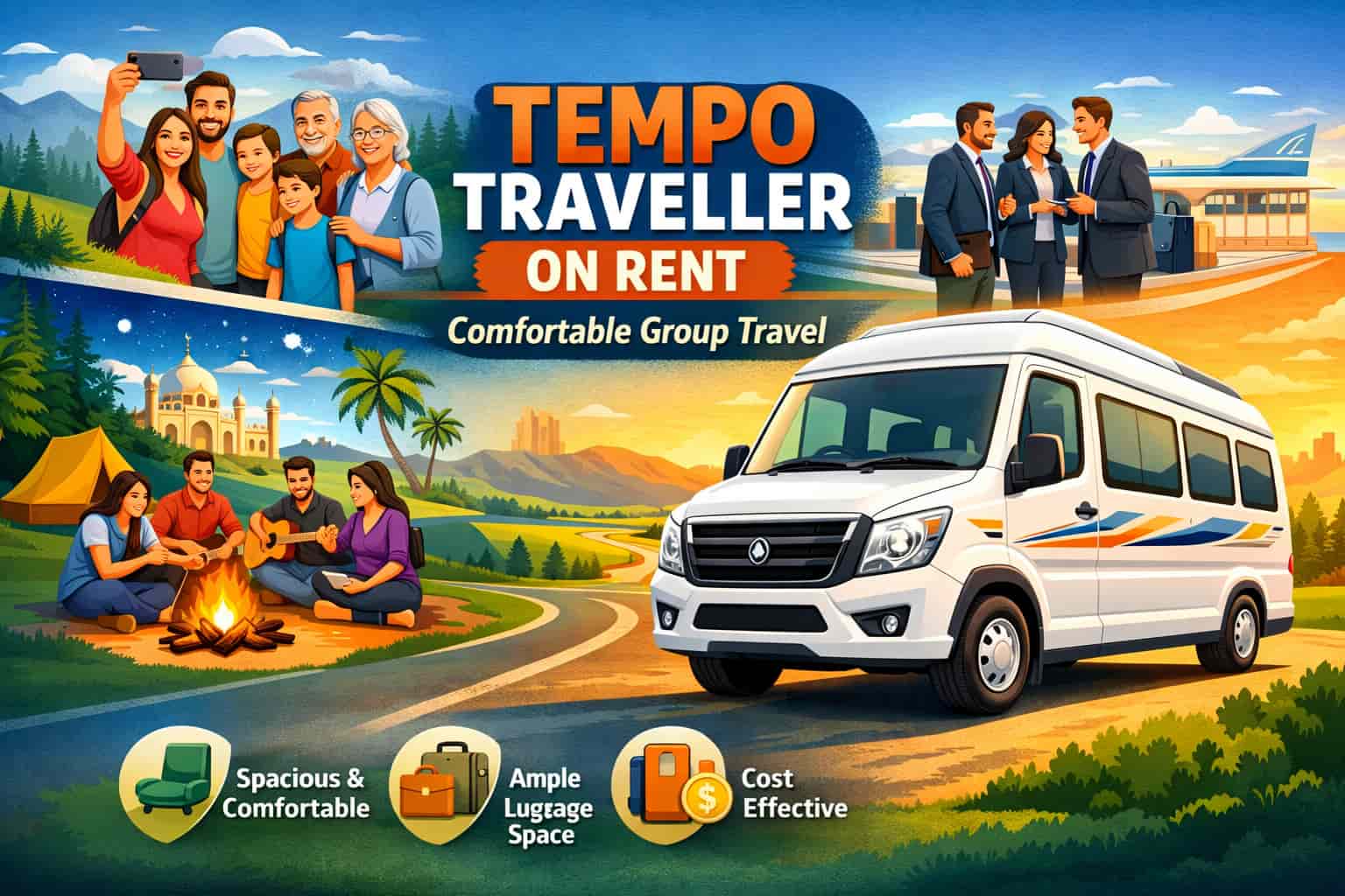 Tempo Traveller on Rent: A Practical Choice for Comfortable Group Travel