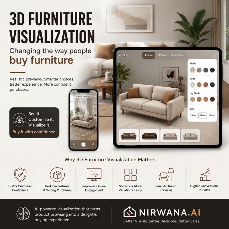 3D Furniture Visualization: The Smarter Way to Sell Furniture Online