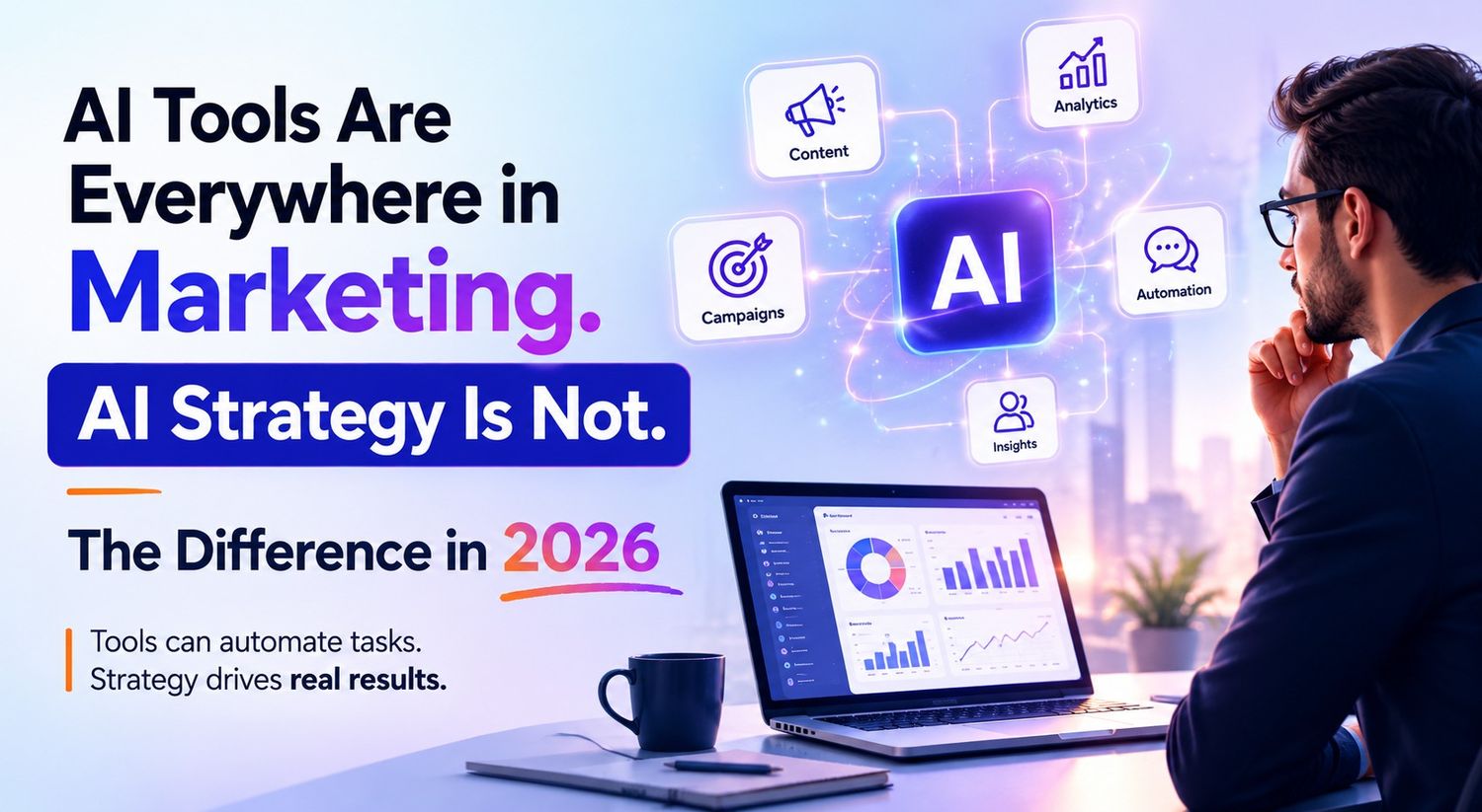 AI Tools Are Everywhere in Marketing. AI Strategy Is Not. The Difference in 2026
